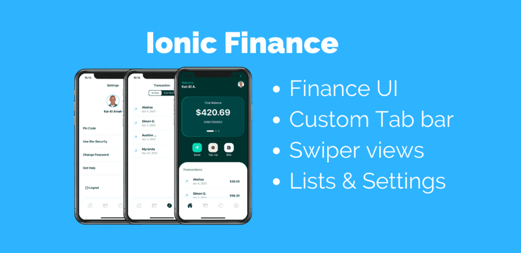 ionic-finance-template | Ionic Academy | Learn IonicIonic Academy ...