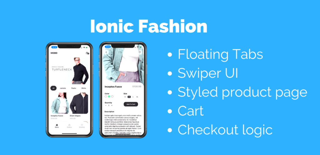 ionic-fashion-template | Ionic Academy | Learn IonicIonic Academy ...